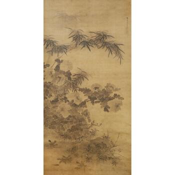 Ink Bamboo and Flowers by 
																	 Xiang Zaijian