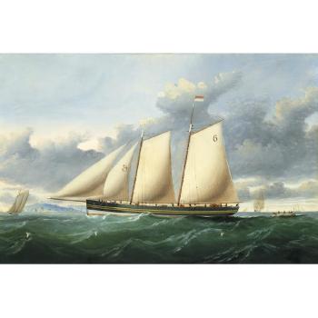 The Pilot Schooner Pioneer off Point Lynas by 
																	Charles Ogilvy