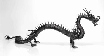 Model of a dragon by 
																	Myochin Nubumasa