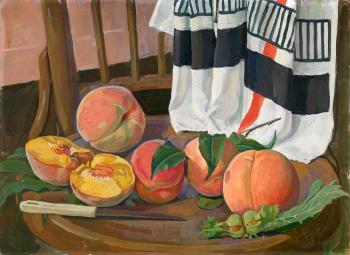 Still Life with Peaches by 
																	Dimitri Zhilinsky