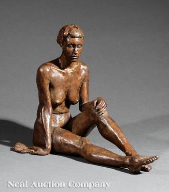 Seated Woman Holding a Handkerchief by 
																	Charles Fritchie
