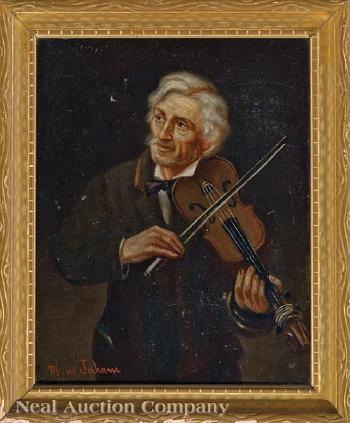 The Violinist by 
																			Marie Therese Bernard de Jaham