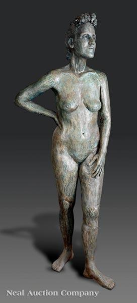 Standing Life-Size Female Nude by 
																			Charles Fritchie