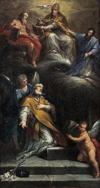 L'estasi di San Filippo Neri e dei Santi Girolamo e Gregorio Magno by 
																	Francesco Vellani