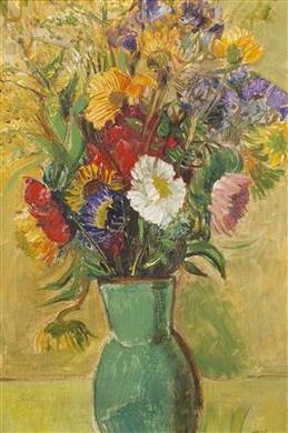 Flowers in a Vase by 
																	Frantisek Vobecky