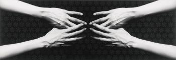 A hand claps a hand waves II by 
																	Manal Al-Dowayan