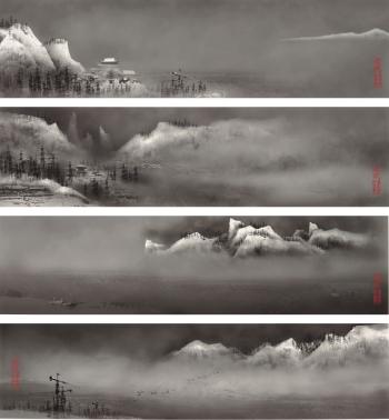 Snow City Series (Set of Four) by 
																	 Yang Yongliang