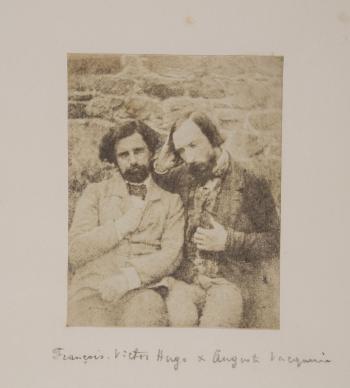 Self-Portrait with François-Victor Hugo by 
																	Auguste Vacquerie
