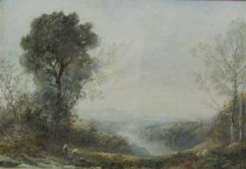 Looking over the Conway valley and river by 
																			Albert Pollitt