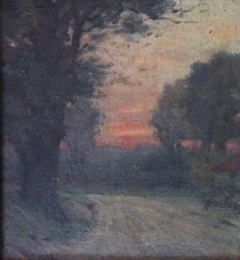 Sunset on country road by 
																	Joseph Albert Mullard