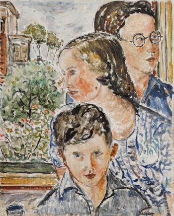 Three children, Fitzroy by 
																	Danila Vassilieff