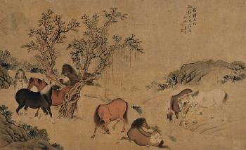 Herding the Horses by 
																	 Jiang Tao