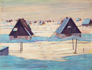 Wintertag in Georgenfeld by 
																	Siegfried Mackowsky