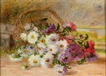 Blumenstilleben mit Dahlien by 
																			Louis Letsch