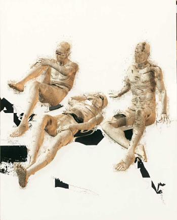 Drei männliche Figuren in unterschiedlichen Posen by 
																			Carlos Orive