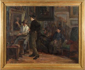 Im Atelier by 
																	Wilhelm Runze
