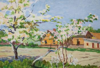 Landscape in springtime by 
																	Lidia Gagarina