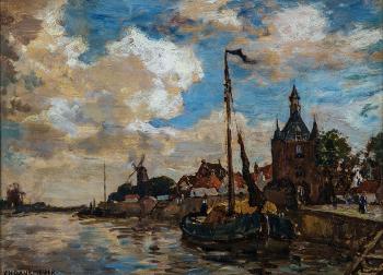 Der Hafen von Hoorn by 
																	Carel Bernardus Dankmeyer