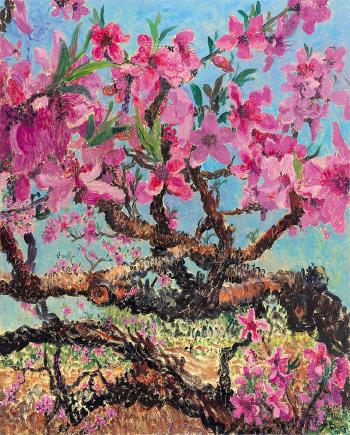 Peach blossom in spring essence by 
																	 Zhou Chunya