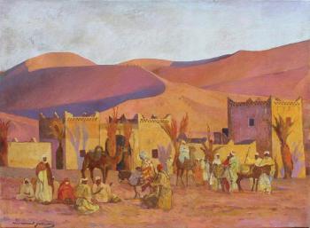 Village dans le désert by 
																	Hammad Jabran