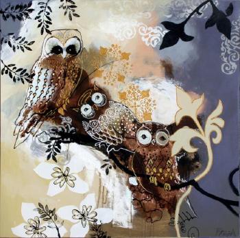 Owl matallic by 
																	 Freja