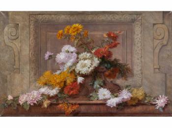 Composition aux fleurs by 
																	Paul Claude Jance