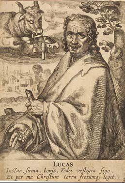 Der Evangelist Lukas by 
																	Pieter van Harlingen Feddes