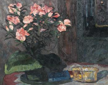 Stillleben mit Blumenstrauß by 
																	Adolf Haferland