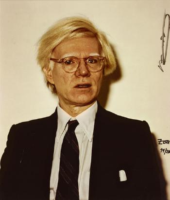 3 photographs: Andy Warhol by 
																	 Zoa