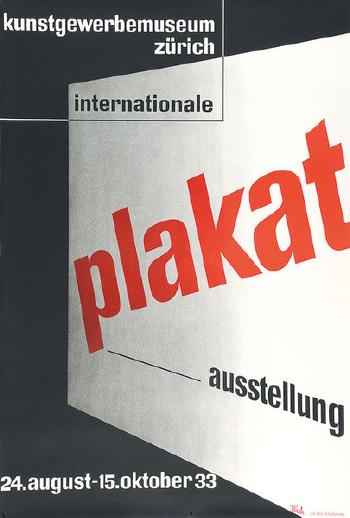 Kunstgewerbemuseum Zürich - Internationale Posterausstellung by 
																	Walter Kach