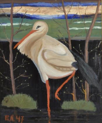 Stork by 
																	Ernst Norlind