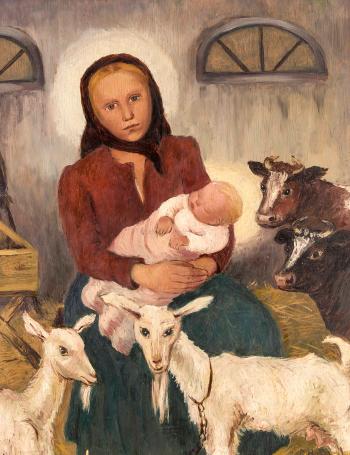 Mutter mit Kind by 
																	Elsa Haensgen-Dingkuhn