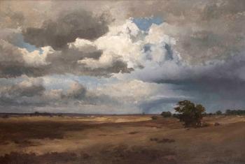 Gewitterwolken über der Dötlinger Heide by 
																	Georg Bernhard Muller von Siel