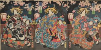 Geisha-Szenen by 
																	Utagawa Kunihisa