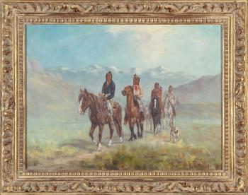 Indian Riders by 
																			Julius Rorphuro