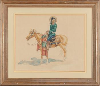 Horse and Rider by 
																			Joe de Yong