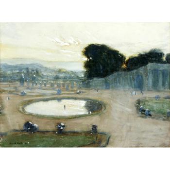 Sunset over the Orangery, Versailles by 
																			Ernest Procter