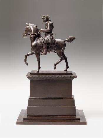 Equestrian statuette of Frederick II by 
																	Theodor Kalide