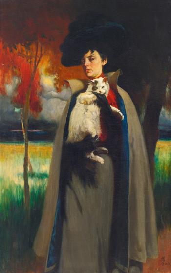 Portrait of Marya Anastasievna Chroustchova by 
																	Dmitry Nikolaevich Kardovsky