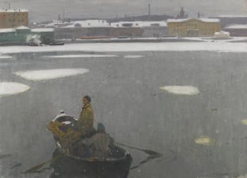 The Neva in Winter by 
																	Nikolai Galakhov