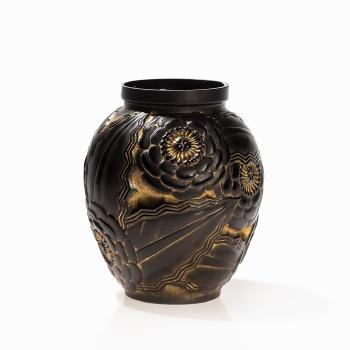 Art Deco Glass Vase by 
																			Pierre D'Avesn