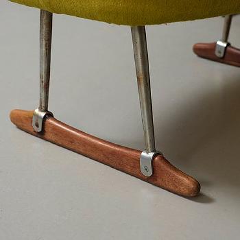 An Easy Chair with Ottoman by 
																			Borge Mogensen