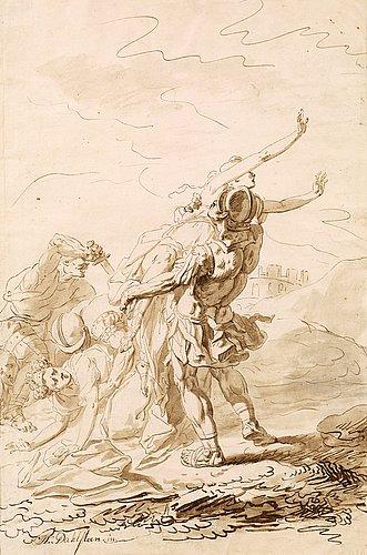 The abduction of the Sabine Women by 
																			August Dahlsteen