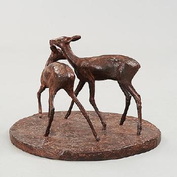 Two Deer by 
																			Arvid Knoppel