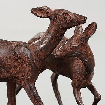 Two Deer by 
																			Arvid Knoppel