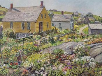 The Rock Garden, Monhegan Island, Maine by 
																	Edward Redfield