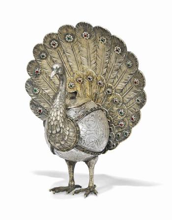 Model of a Peacock by 
																	Hermann Ratzersdorfen