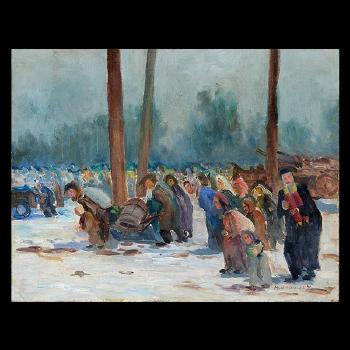 Fleeing from the Germans by 
																			Maurice Minkowski