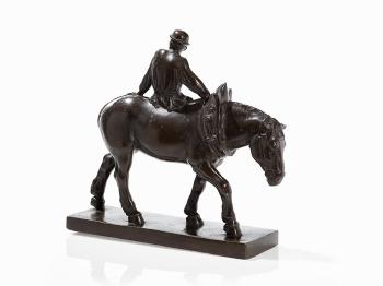 Man on Trotting Horse by 
																			Richard Rother