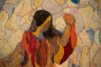 Woman in colors by 
																			Charles Frederick Ramsey